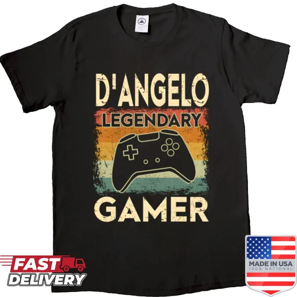 Personalized gaming shirt with name Dangelo