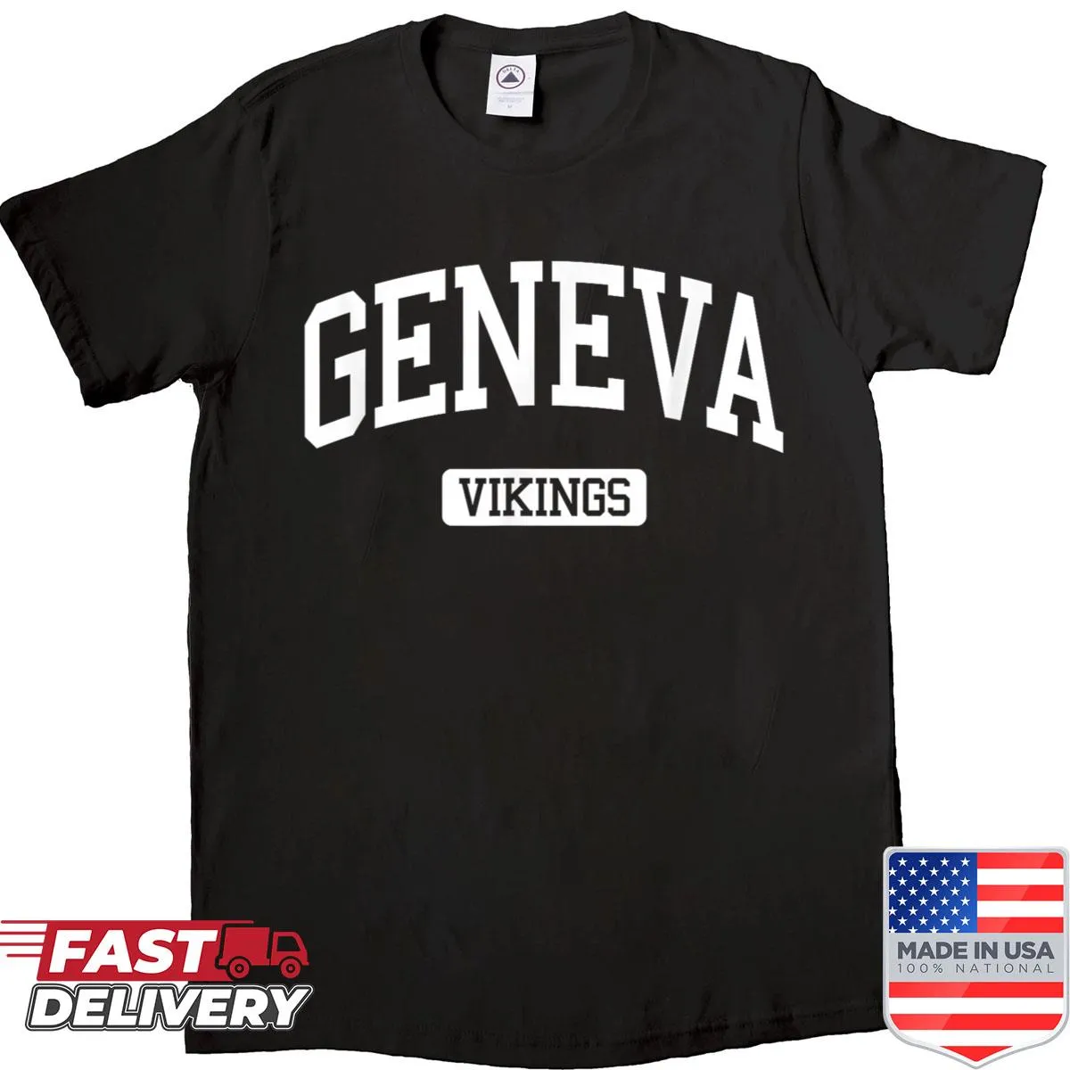 Geneva High School varsity sports shirt showcasing school pride