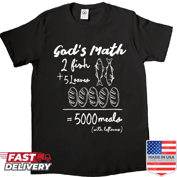 Inspirational shirt with God's Math design