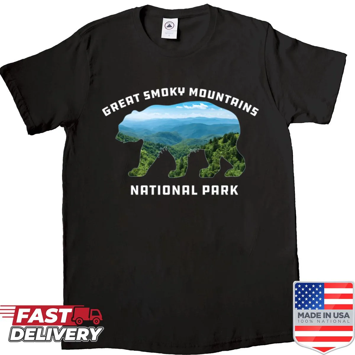 Bear graphic representing Great Smoky Mountains National Park