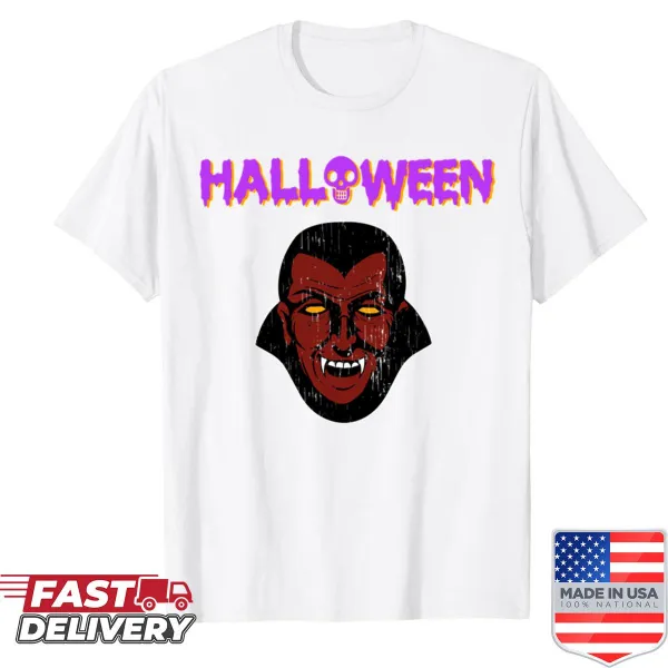 Halloween shirt featuring a bloody vampire design