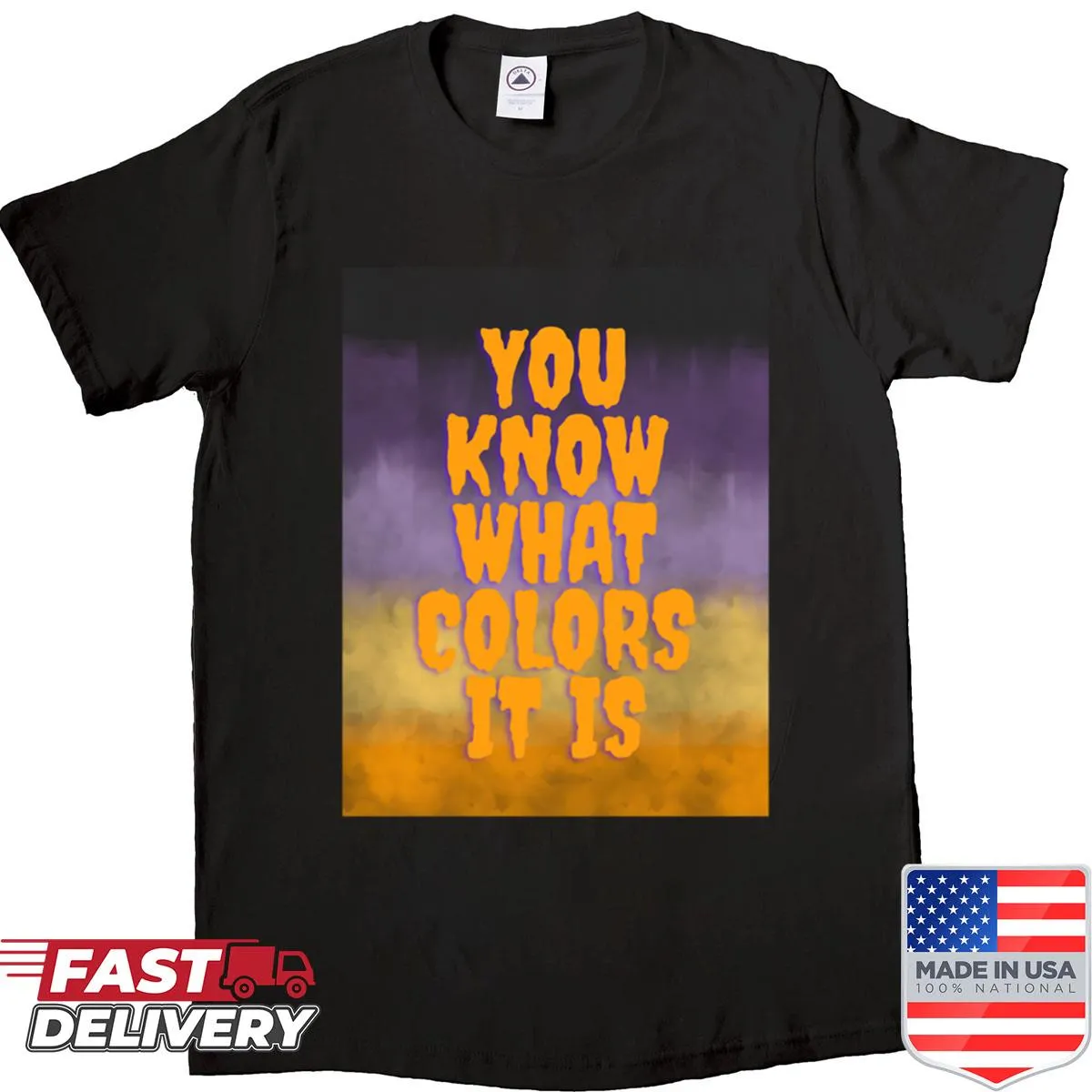 Halloween-themed shirt featuring playful typography and festive design