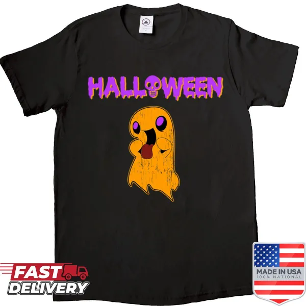 Cute Halloween shirt featuring an adorable ghost illustration