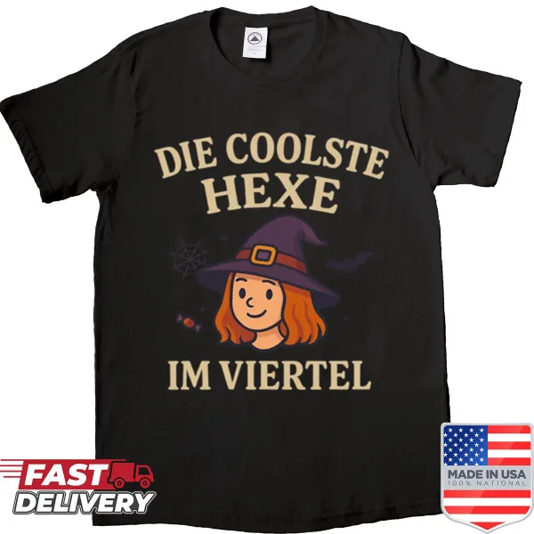 Illustrative Halloween shirt about the coolest witch