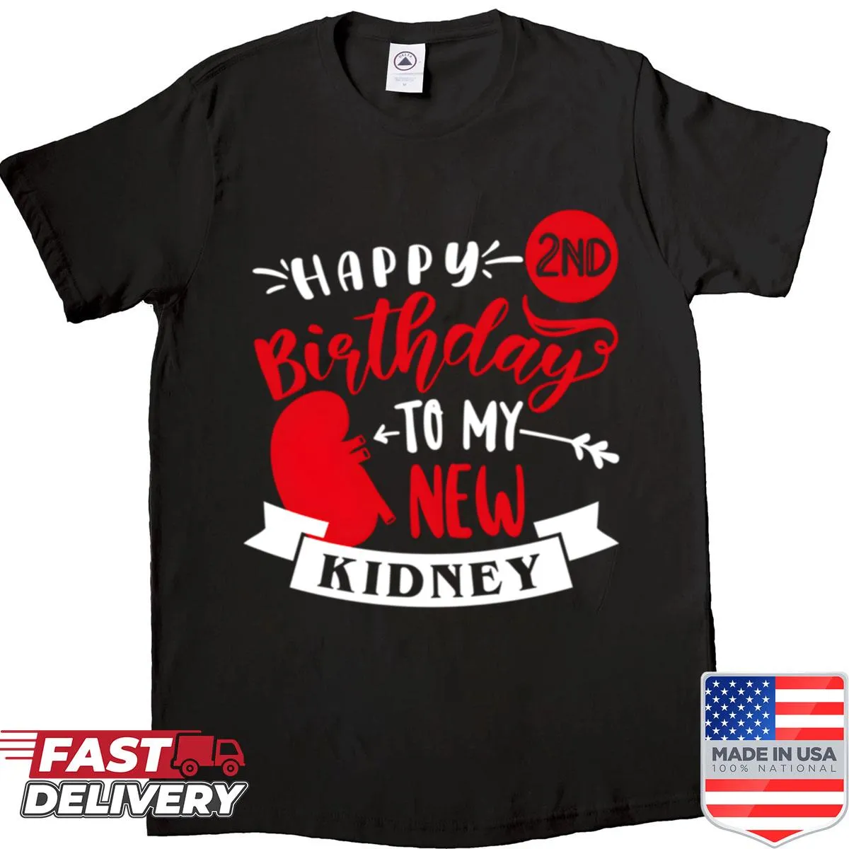 Celebratory T-shirt for transplant anniversary