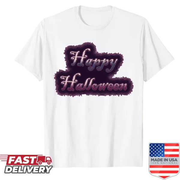 Gothic-themed Halloween shirt with spooky graphics