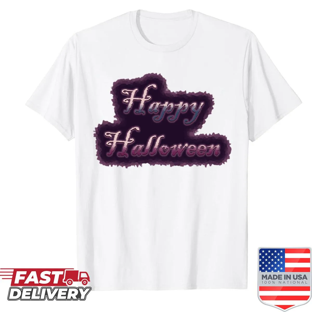 Gothic-themed Halloween shirt with spooky graphics