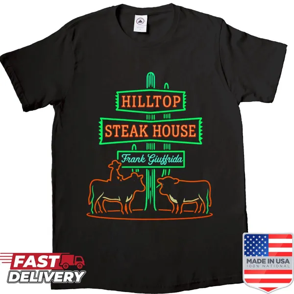 Classic shirt representing Hilltop Steakhouse dining experience