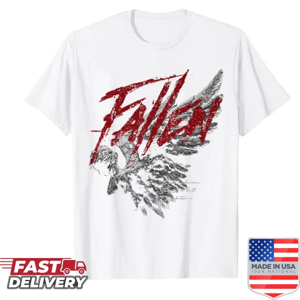 Vintage-style shirt featuring an edgy angel graphic in hip hop style