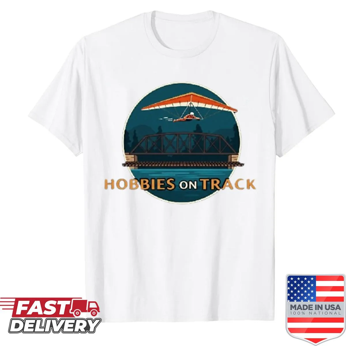Hang glider logo shirt for aviation enthusiasts