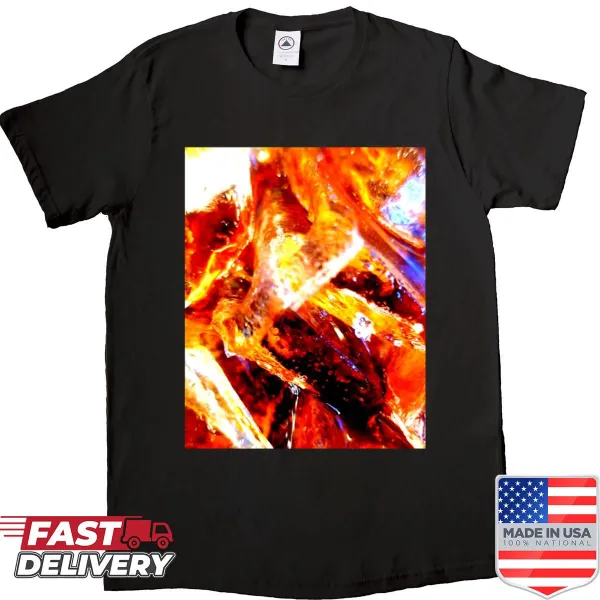 Edgy Hot Ice shirt with bold abstract typography design.