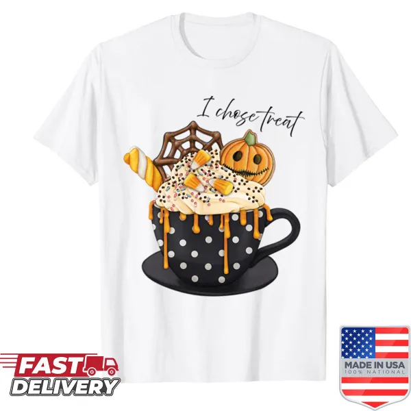 Charming treat-themed graphic on a shirt