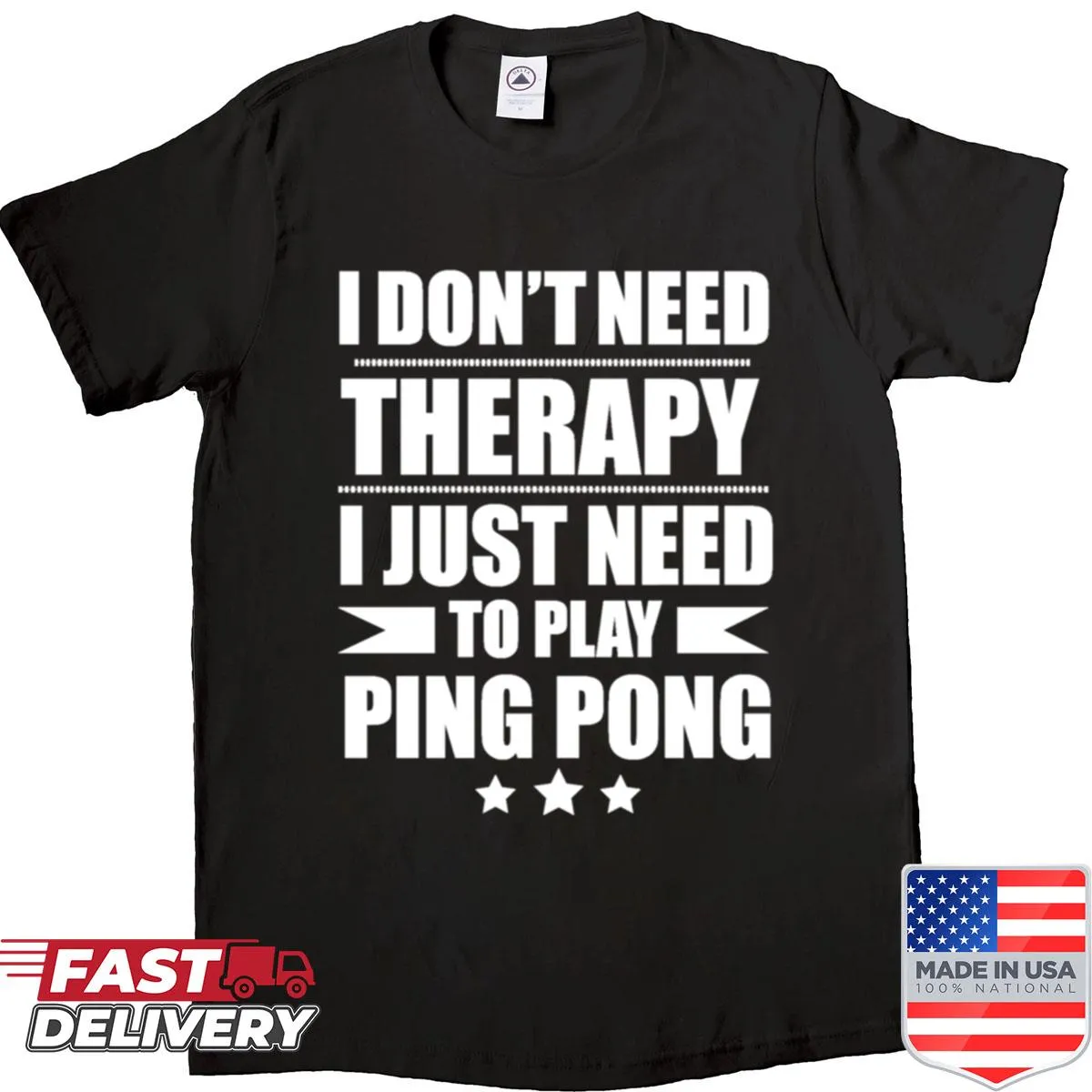 Funny ping pong t-shirt highlighting the love for the game