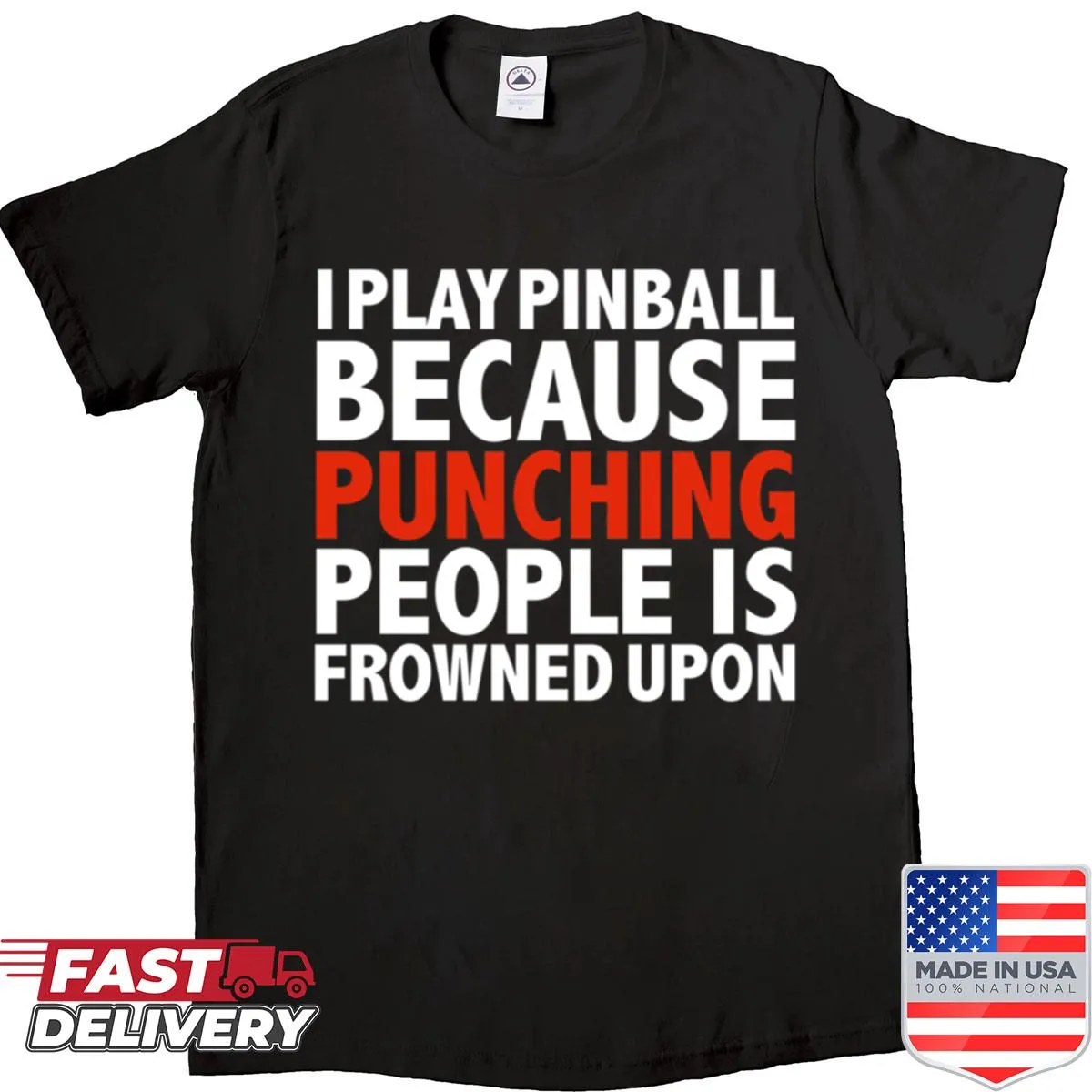 Witty design featuring pinball and cricket humor