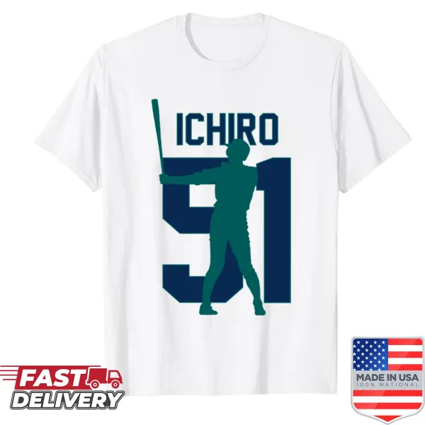 T-shirt featuring Ichiro Suzuki’s jersey number