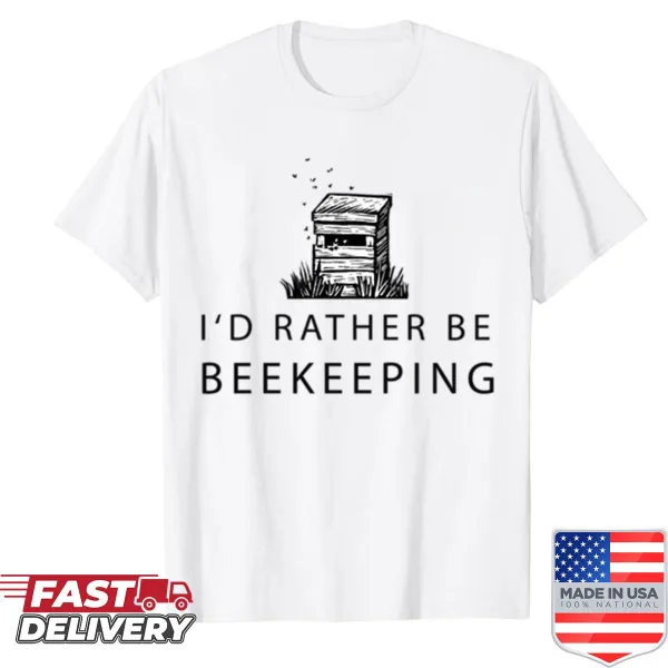 Humorous beekeeping phrase on t-shirt