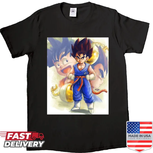 Cartoon-inspired Potara Power shirt for kids