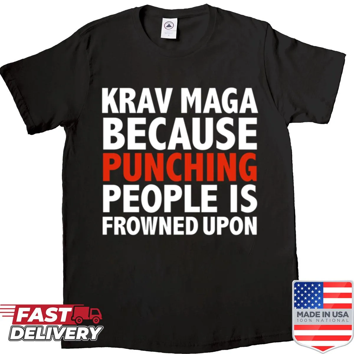 Humorous Krav Maga graphic shirt