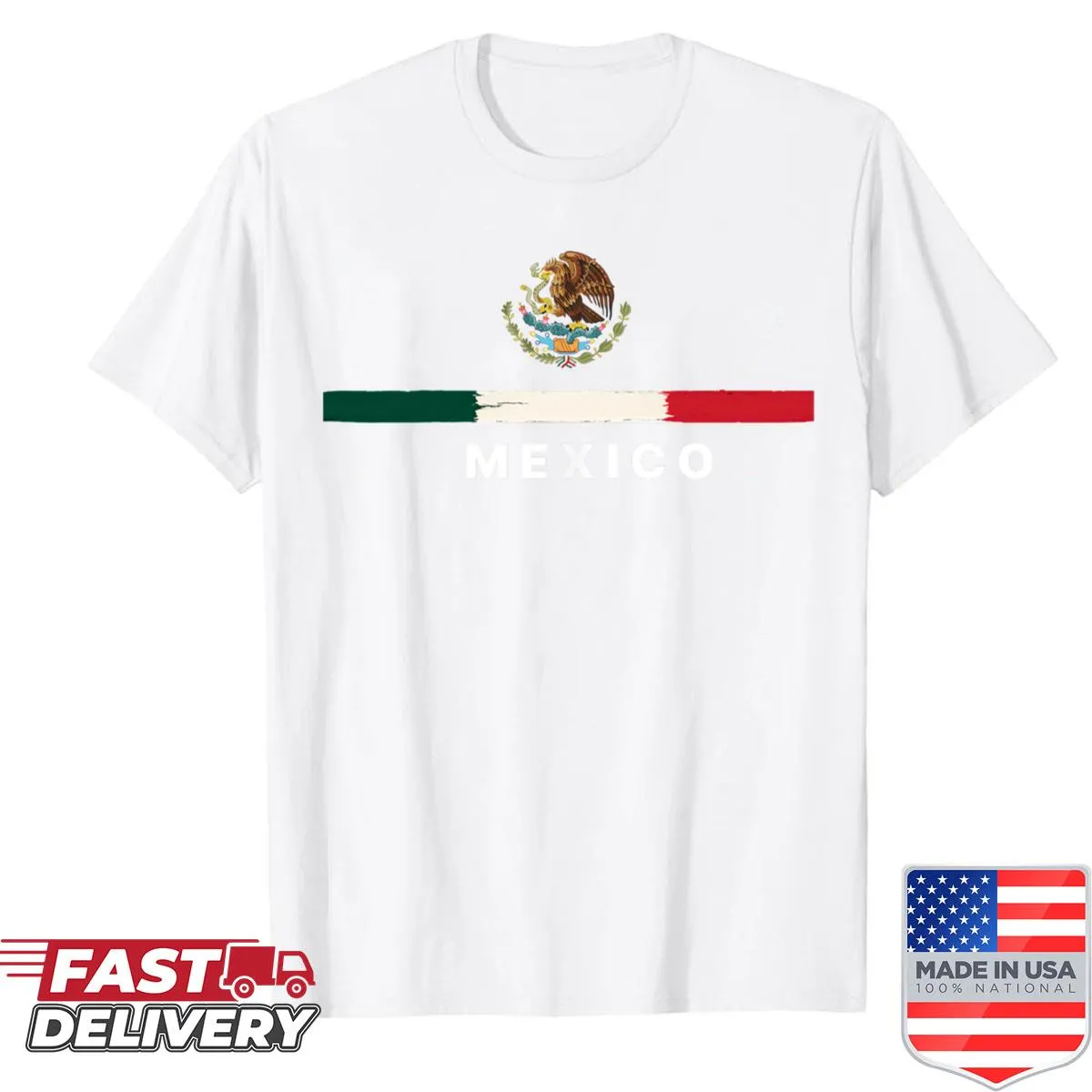 Vintage shirt featuring the Mexican flag for Independence Day