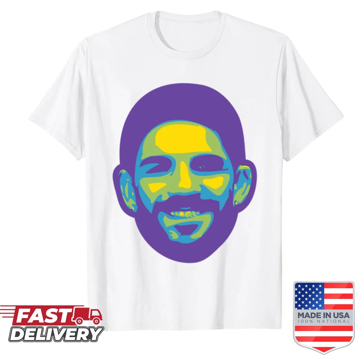 Boxing shirt featuring Michael Zerafa in an action pose