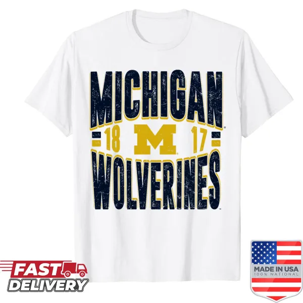 Vintage 90s Michigan Wolverines shirt with retro graphic