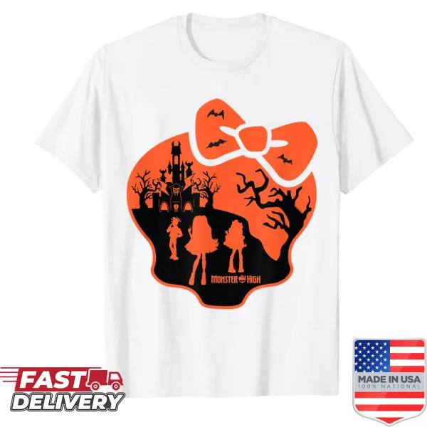 Monster High Skullette Halloween graphic on T-shirt