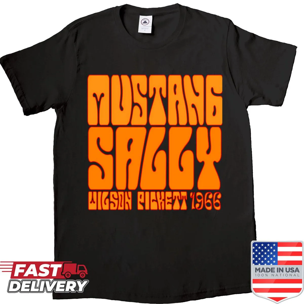 Vintage distressed shirt featuring a bold Mustang S design
