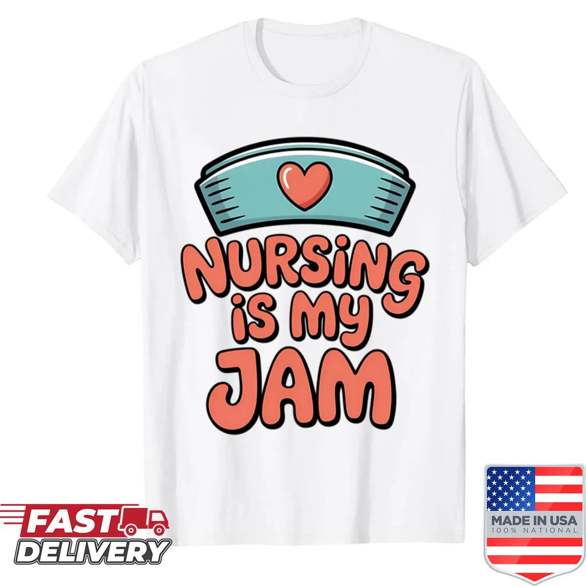 Nurse appreciation shirt celebrating nursing as a profession.