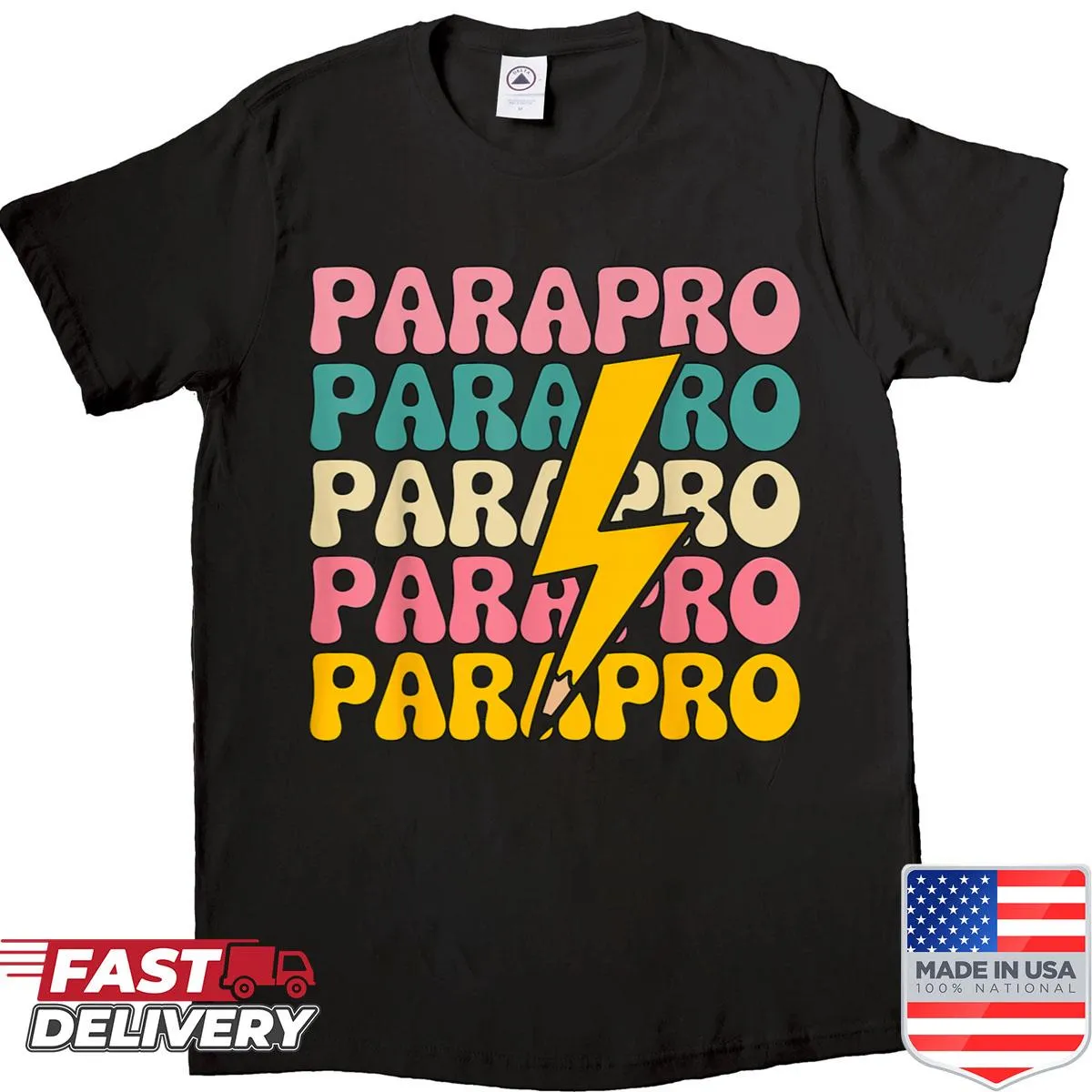 Paraprofessional Teacher shirt with simple text design