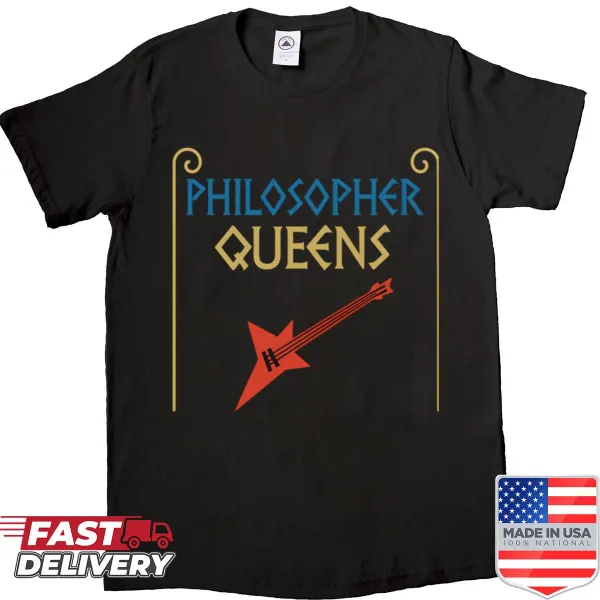 Inspirational shirt featuring 'Philosopher Queens 2025' in elegant typography