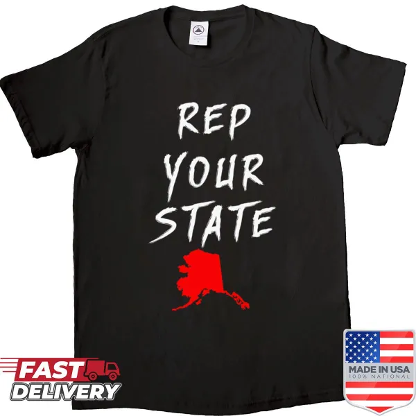 Shirt that celebrates the state of Alaska