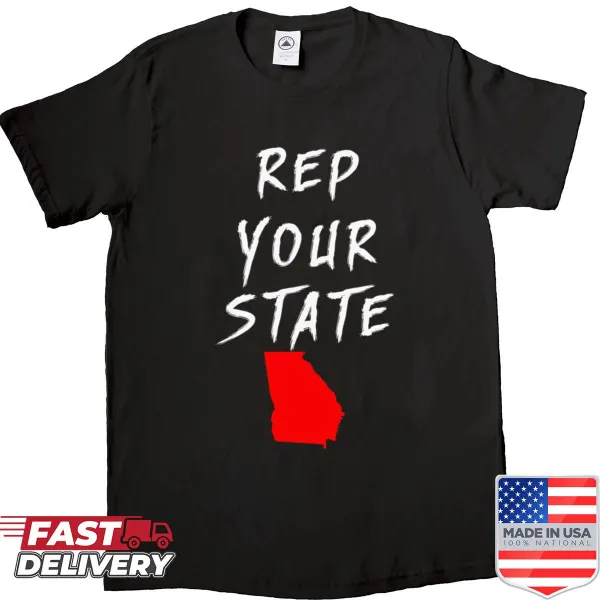State-themed shirt representing Georgia