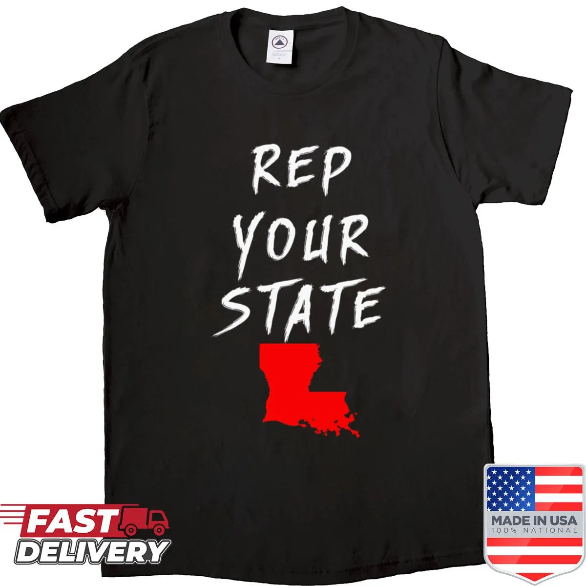 Louisiana-themed T-shirt showcasing state pride