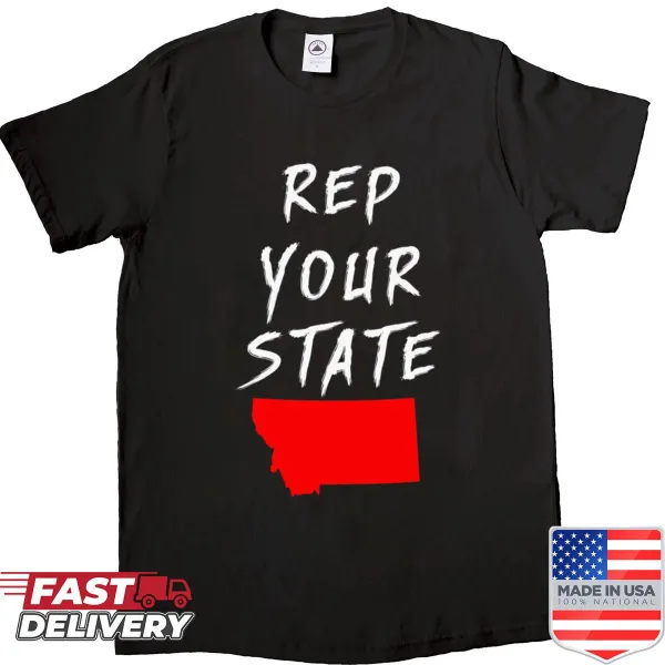 Montana emblem T-shirt celebrating state pride