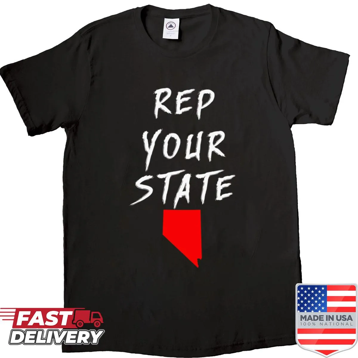 Nevada T-shirt showcasing the state name in bold letters