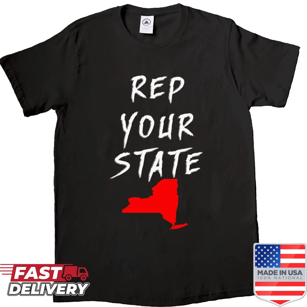 New York state pride T-shirt with a distinctive design