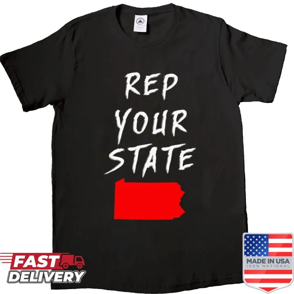 Pennsylvania-themed T-shirt featuring historic designs