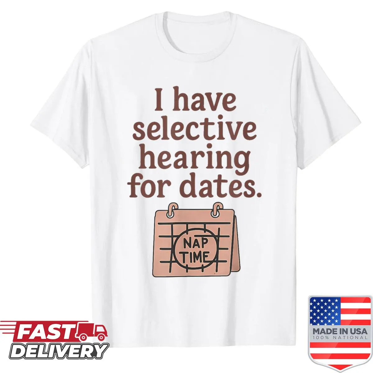Funny introvert quote shirt about selective hearing