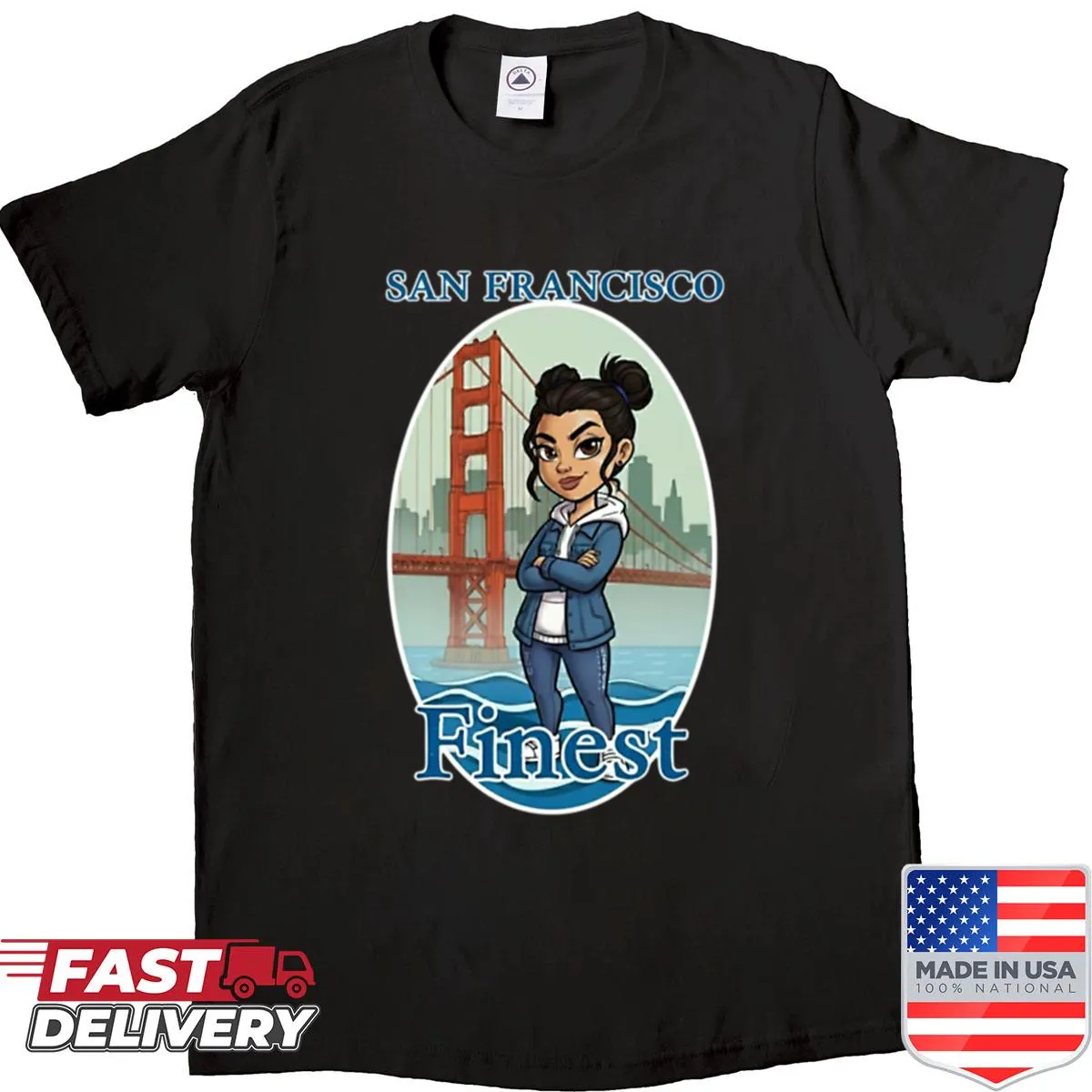 Vintage-style San Francisco graphic shirt