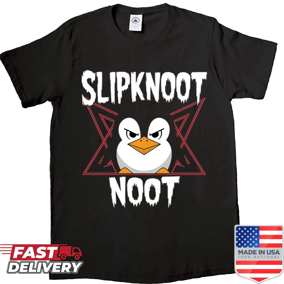 Vintage-style Slipknoots band t-shirt with bold logo design