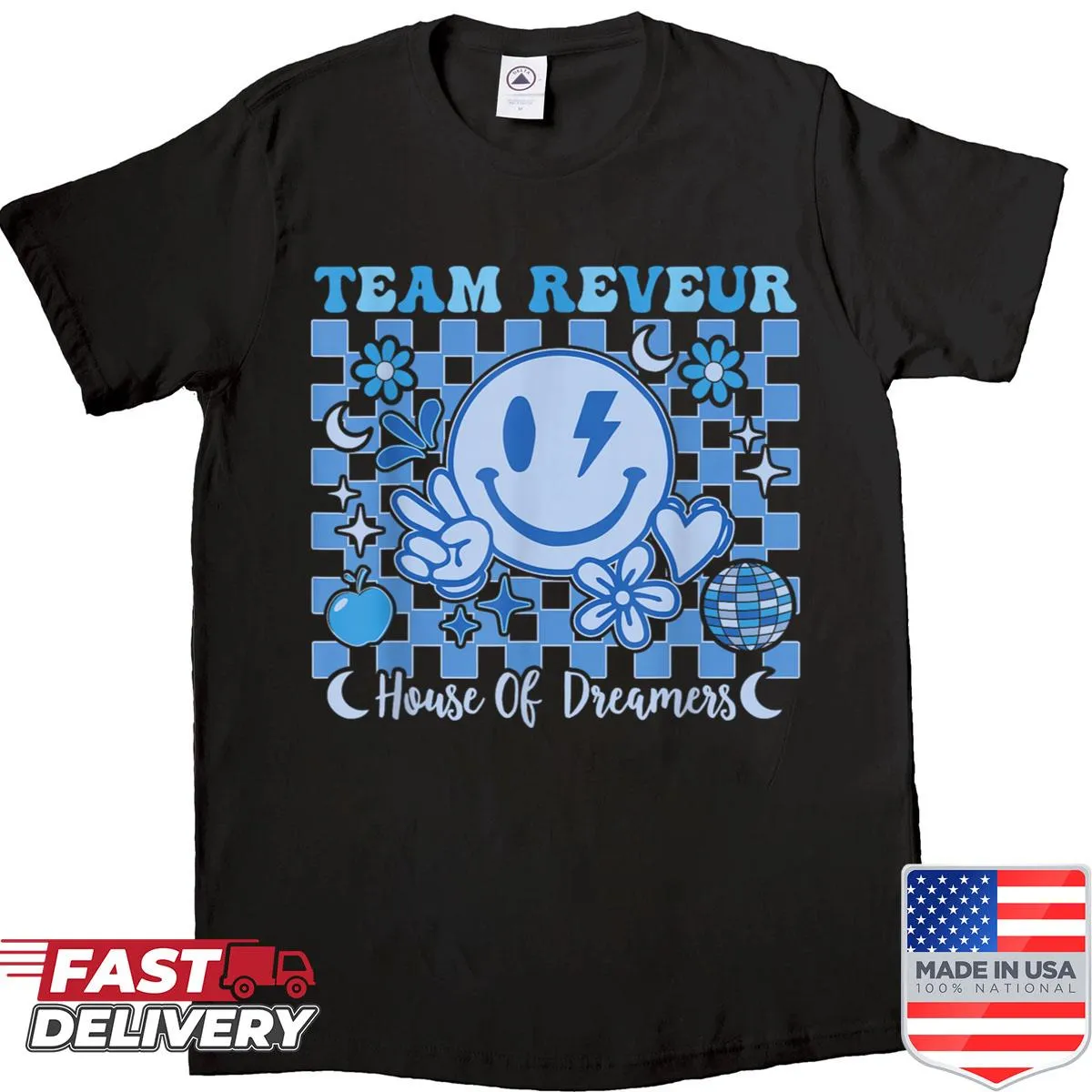 School spirit shirt with 'Team Reveur House Of Dreamers' text