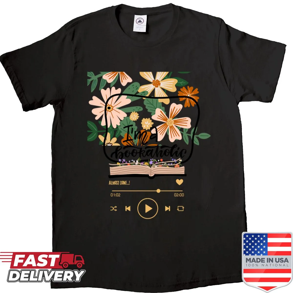 Shirt featuring the phrase 'The Book Lovers' in a charming design