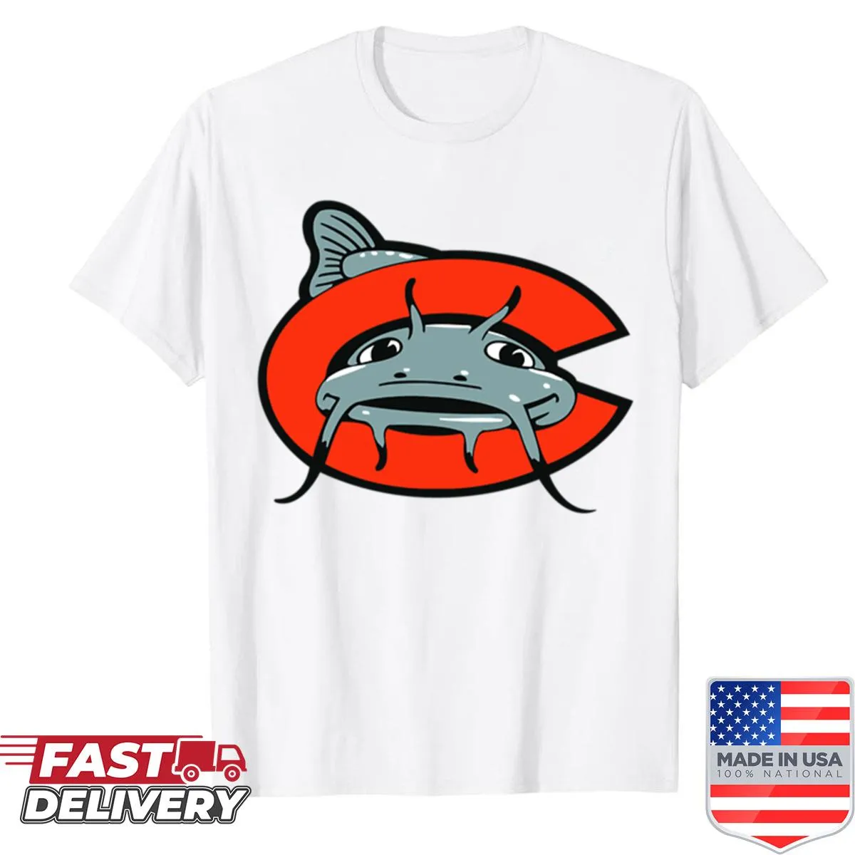 Team logo T-shirt for the Carolina Mudcats
