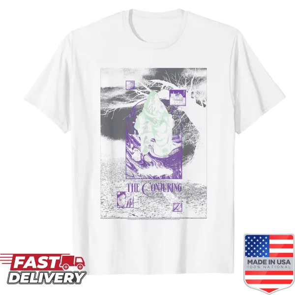 Collage design T-shirt inspired by 'The Conjuring' horror movie