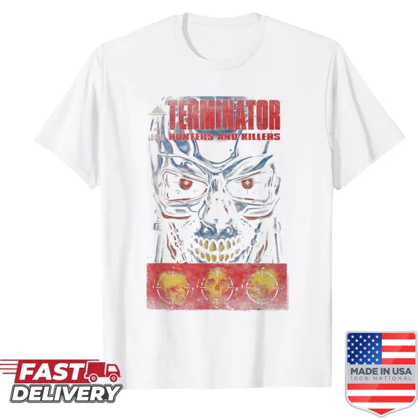 Vintage illustration t-shirt inspired by The Terminator movie