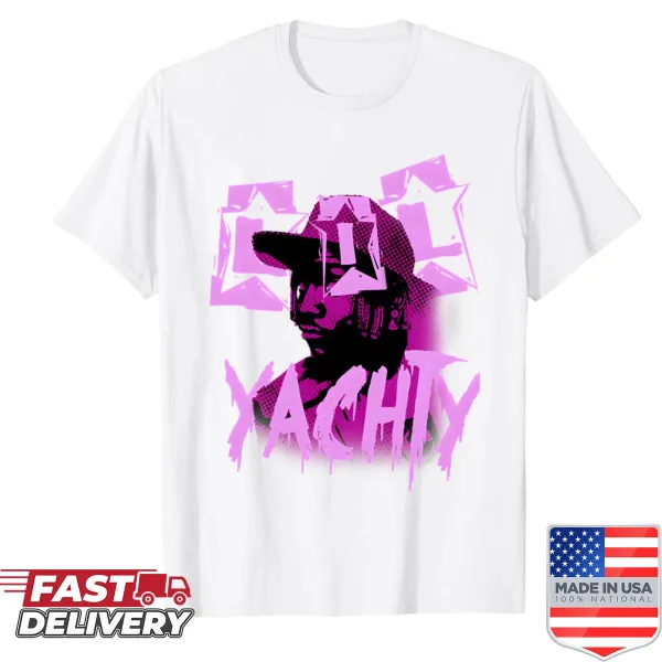 Vintage grunge style shirt with American rapper graphic