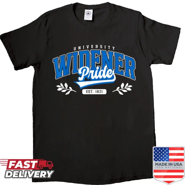 Vintage athletic tee featuring Widener University logo