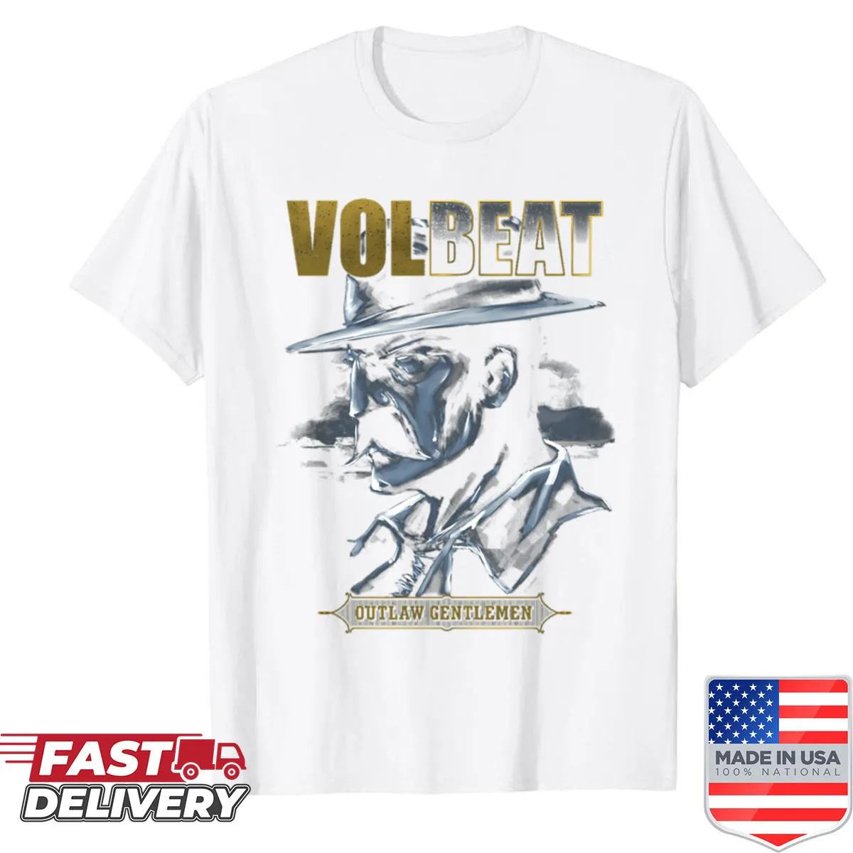 Graphic shirt dedicated to the band Volbeat