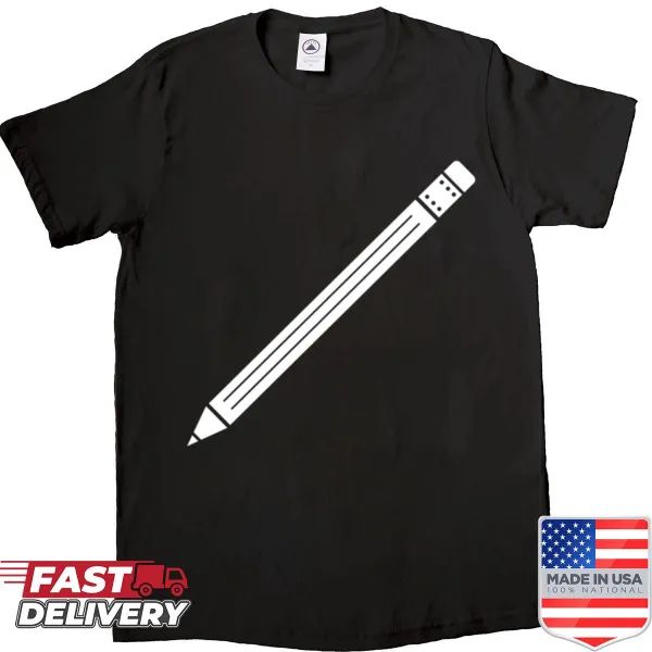 Back to school shirt featuring a pencil graphic
