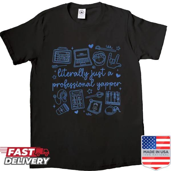 Funny typography shirt for women speech therapists.